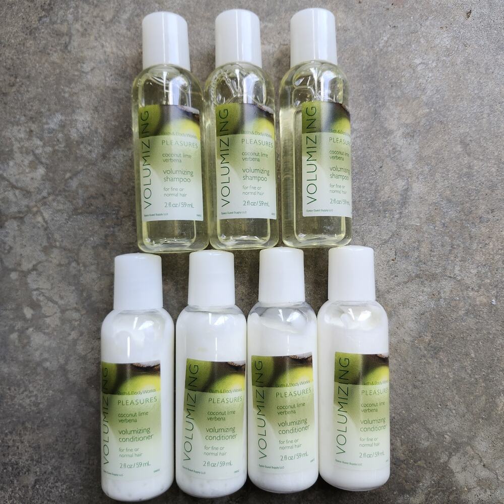 Bath & Body Works Pleasures COCONUT LIME VERBENA Volumizing Shampoo Conditioner